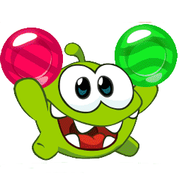 OM NOM BUBBLES jogo online no